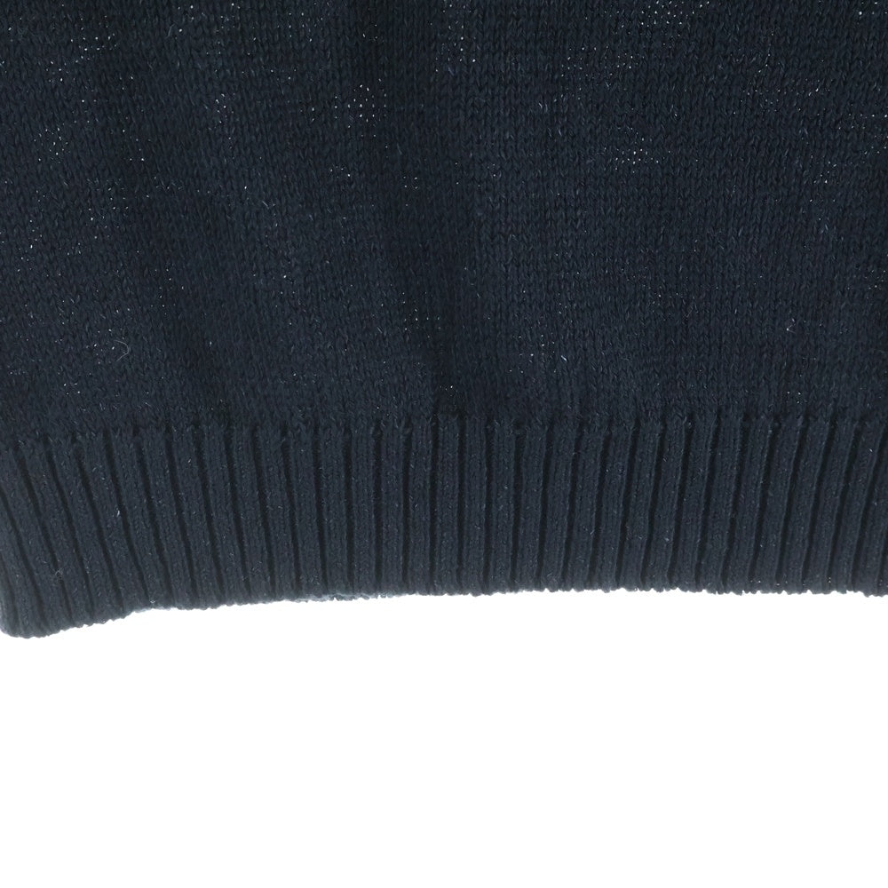 MARGARET HOWELL(マーガレットハウエル) Vネック コットンベスト ブラック 596-7160508