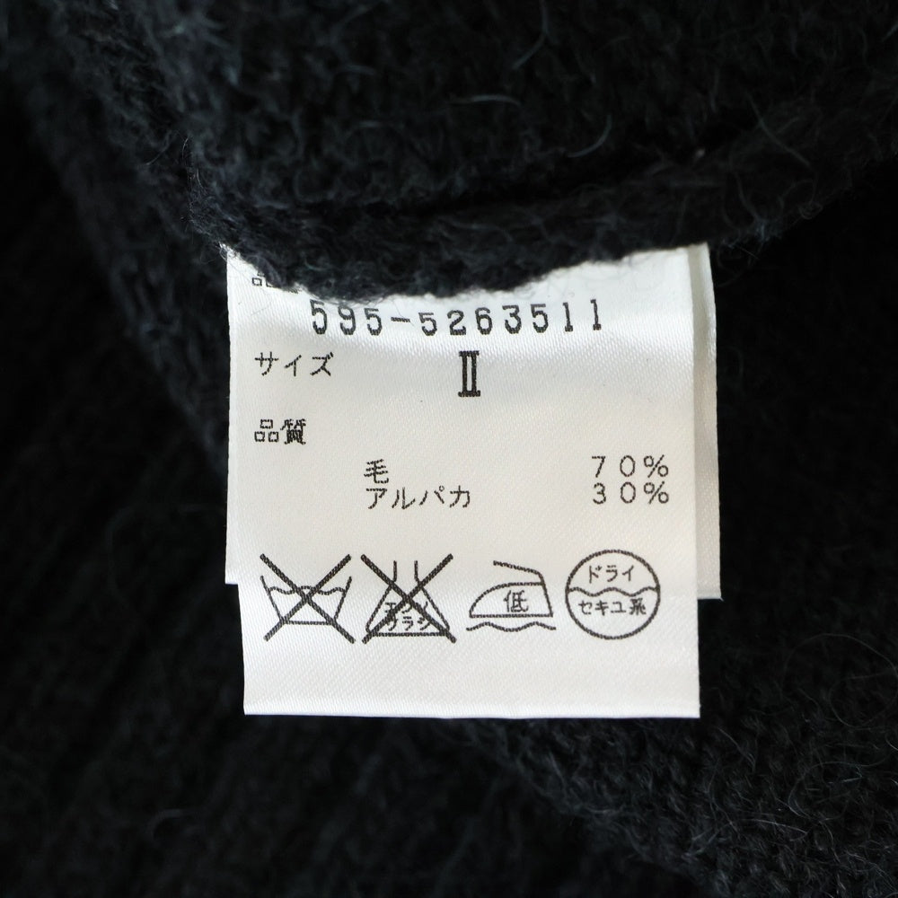 MARGARET HOWELL(マーガレットハウエル) ウール タートルネックワンピース ドレス レディース ブラック 595-5263511
