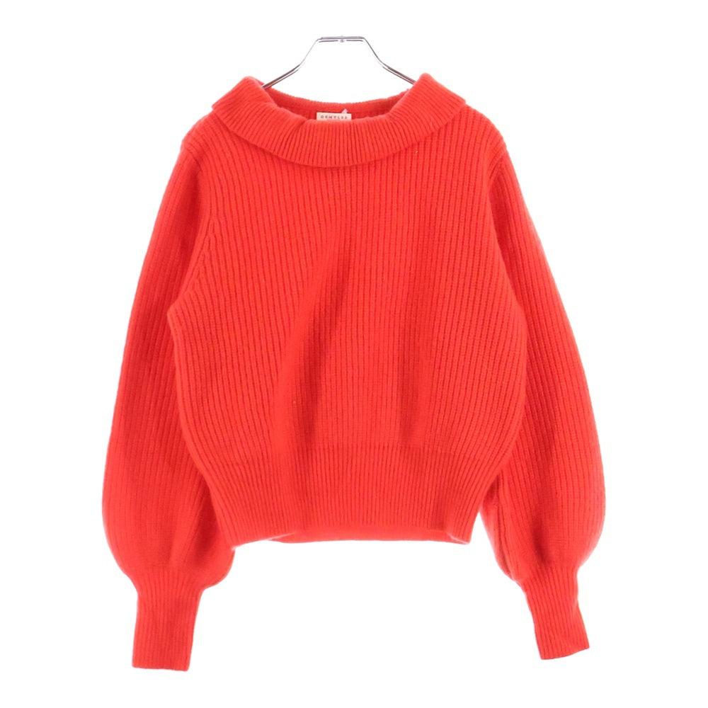 NO BRAND(ノーブランド) DEMYLEE (デミリー) ウール クルーネックニットセーター レディース オレンジ