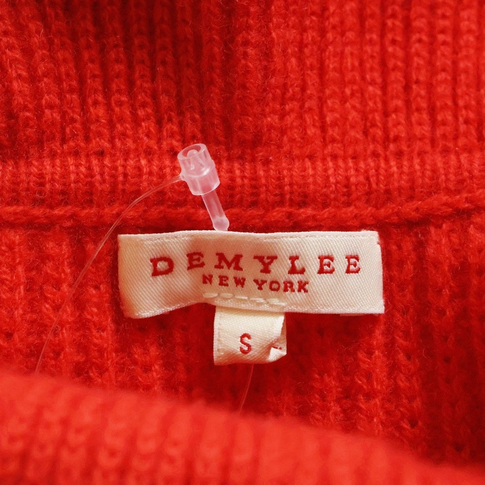 NO BRAND(ノーブランド) DEMYLEE (デミリー) ウール クルーネックニットセーター レディース オレンジ