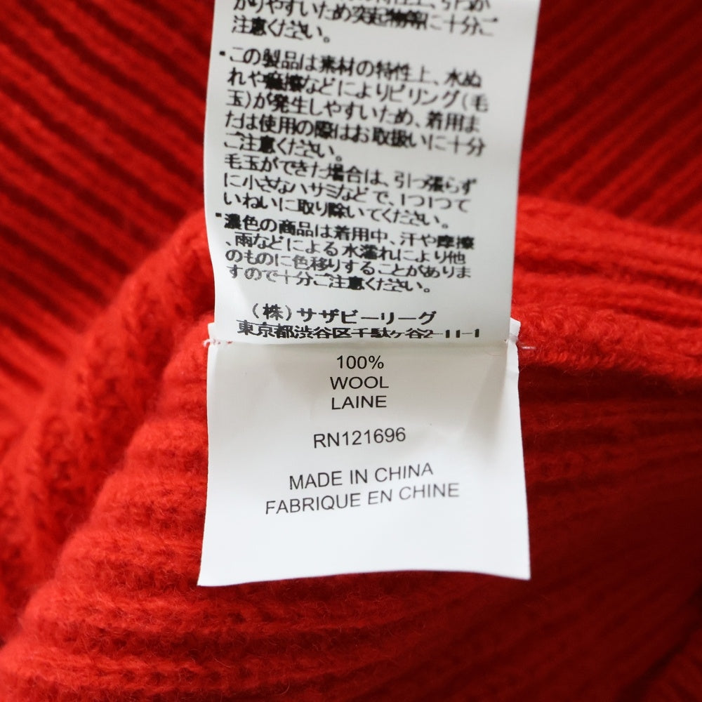 NO BRAND(ノーブランド) DEMYLEE (デミリー) ウール クルーネックニットセーター レディース オレンジ