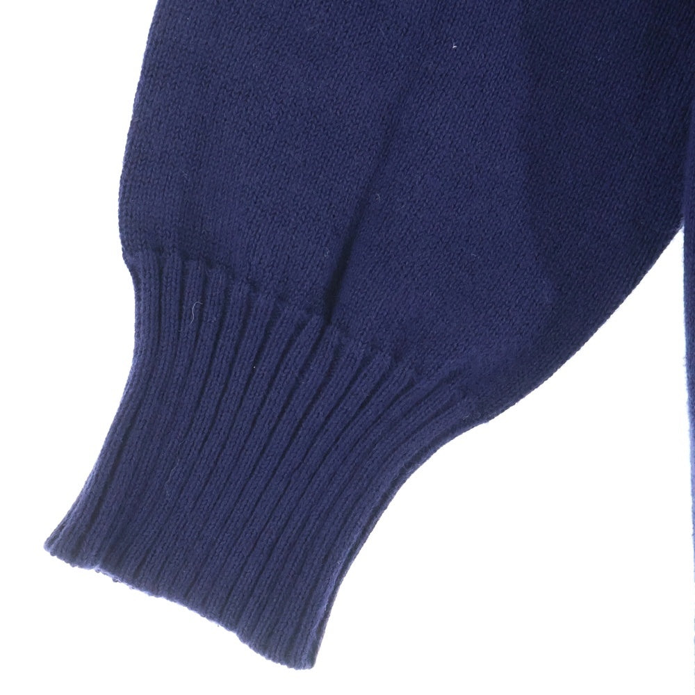 LE TRICOTEUR(ル トリコチュール) クルーネックニットセーター ネイビー 14S-UH-002