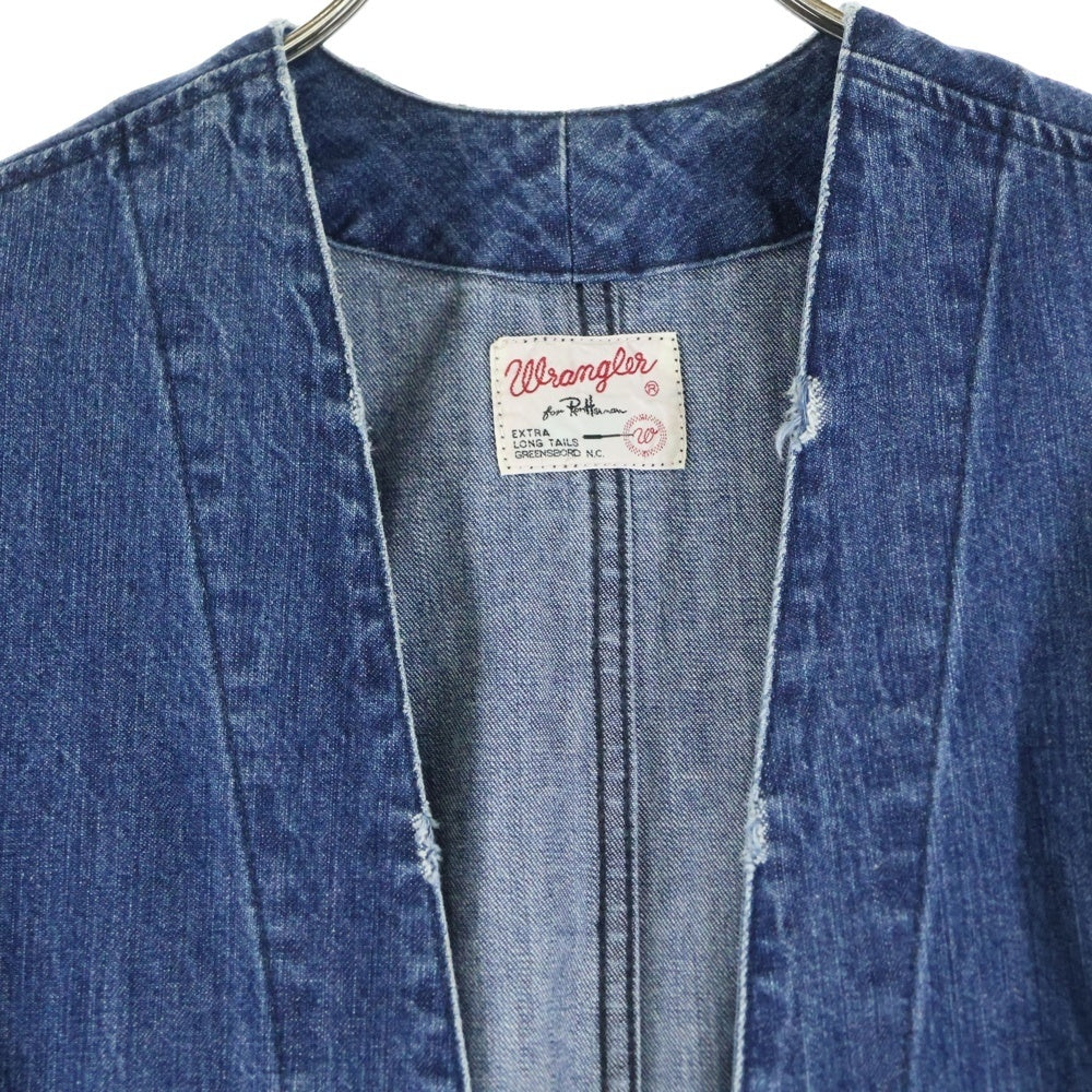 Wrangler(ラングラー) ×RONHERMAN ロンハーマン カットオフ デニムガウンコート インディゴ WS9063