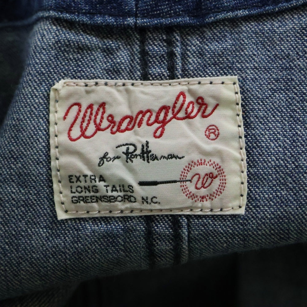 Wrangler(ラングラー) ×RONHERMAN ロンハーマン カットオフ デニムガウンコート インディゴ WS9063