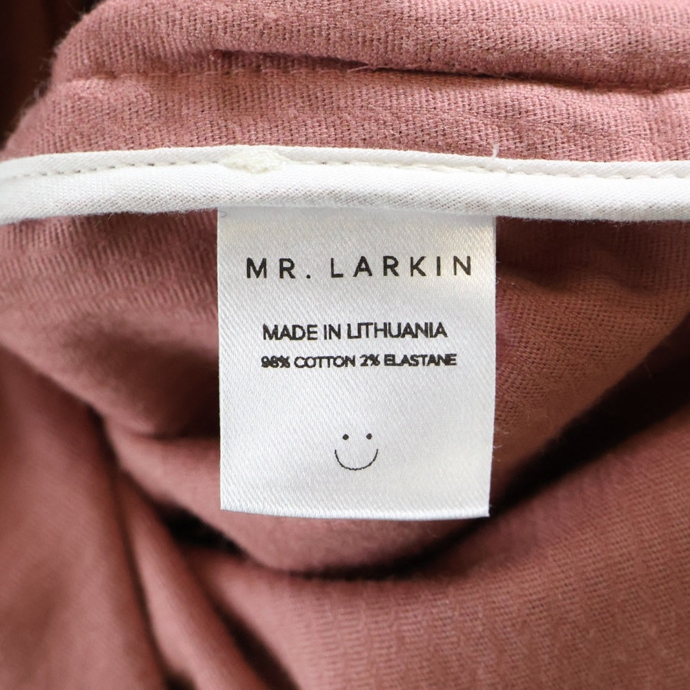 NO BRAND(ノーブランド) MR.LARKIN (ミスターラルキン) コーデュロイ ステンカラーロングコート ピンク