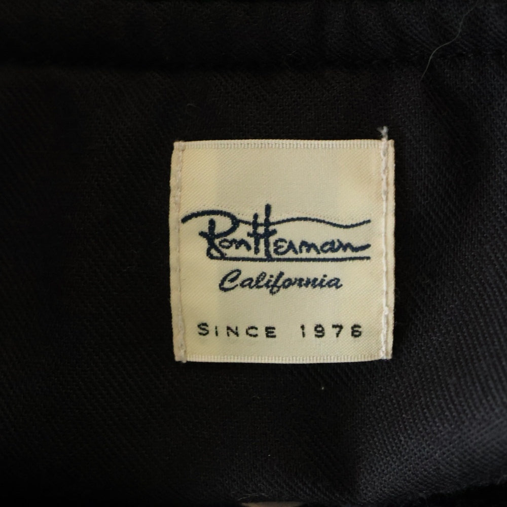 RON HERMAN(ロンハーマン) ナイロン ジップアップフライトジャケット MA-1 ブラック 512040048-1071