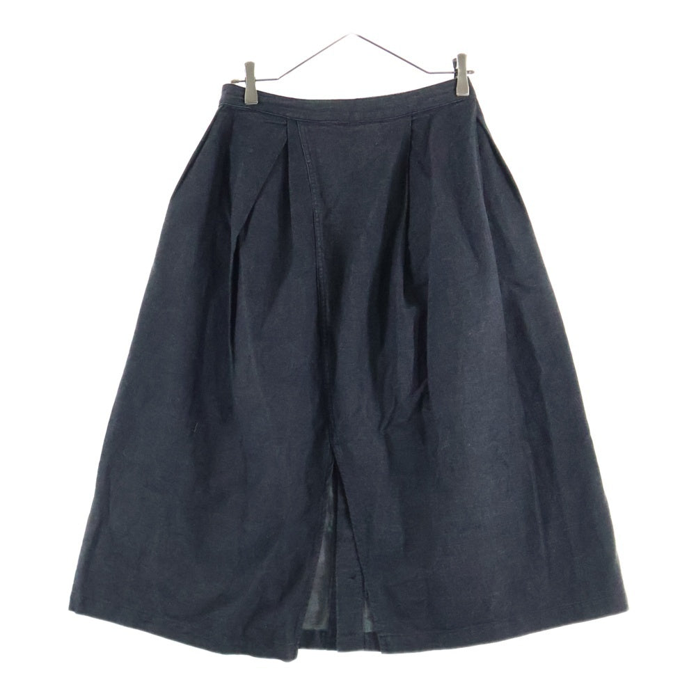 Engineered Garments(エンジニアド ガーメンツ) フロントボタン デニムロングスカート レディース ブラック