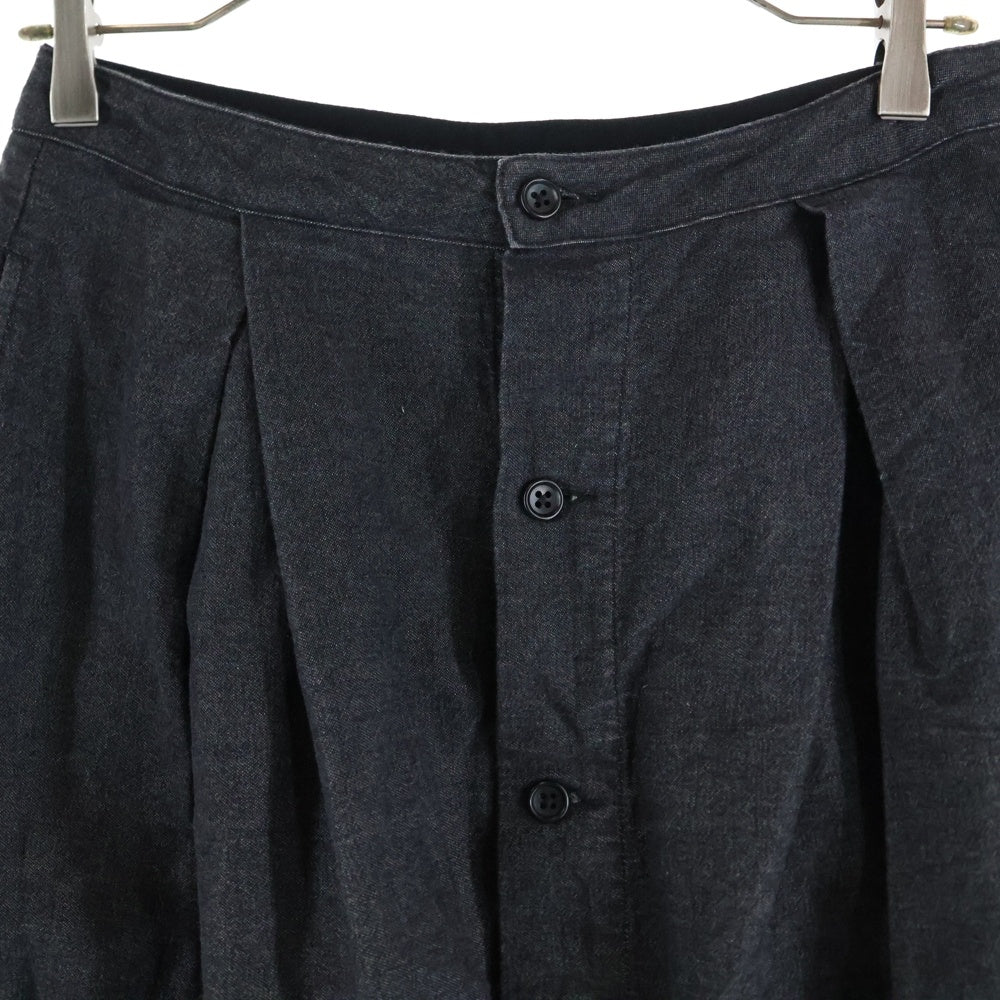 Engineered Garments(エンジニアド ガーメンツ) フロントボタン デニムロングスカート レディース ブラック