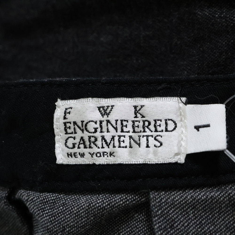 Engineered Garments(エンジニアド ガーメンツ) フロントボタン デニムロングスカート レディース ブラック