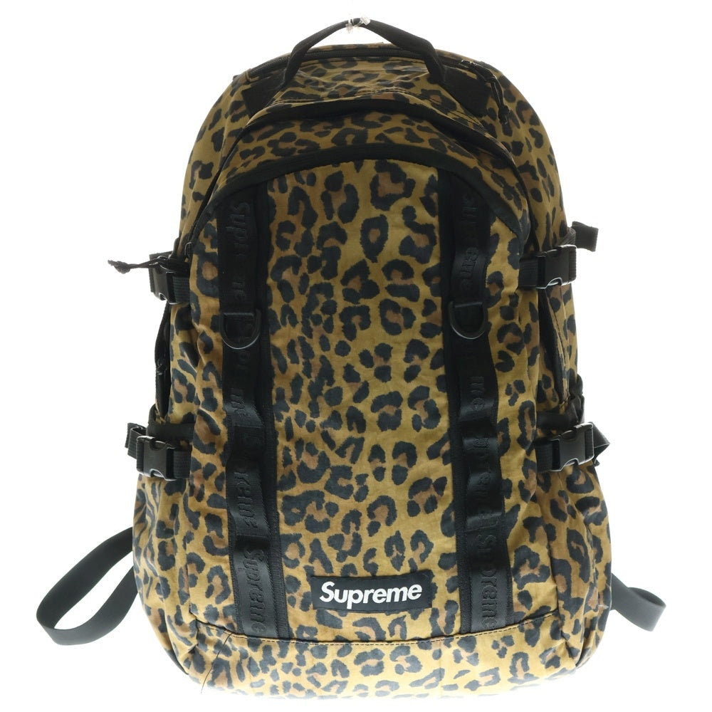 SUPREME(シュプリーム) 20AW Leopard Backpack Bag レオパード バックパック バッグ リュック イエロー/ブラック