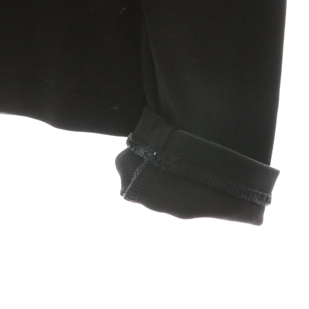 Yohji Yamamoto(ヨウジヤマモト) 100/2強撚スムス脇ネ-ム コットン クルーネック 長袖Tシャツ カットソー ブラック レディース FA-T76-060