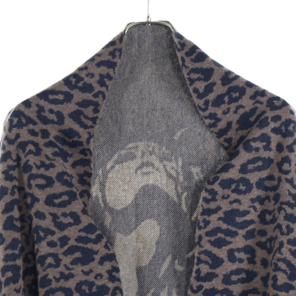 HYSTERIC GLAMOUR(ヒステリックグラマー) MAIDEN LOGOジャカード ショールカーディガン ブラウン レディース 01233ND01