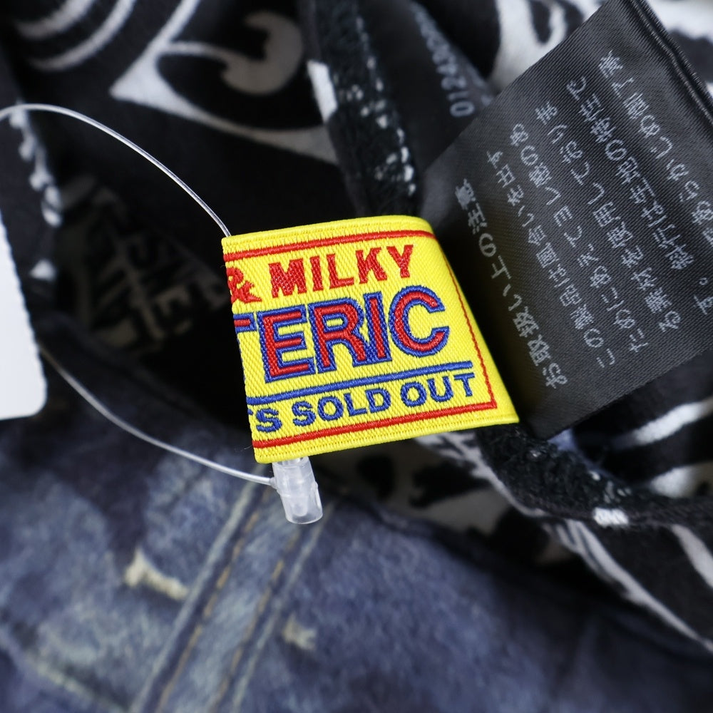 HYSTERIC GLAMOUR(ヒステリックグラマー) SUPER HYS柄 リバーシブルスウェットパンツ ブルー/ブラック レディース 01243CP04