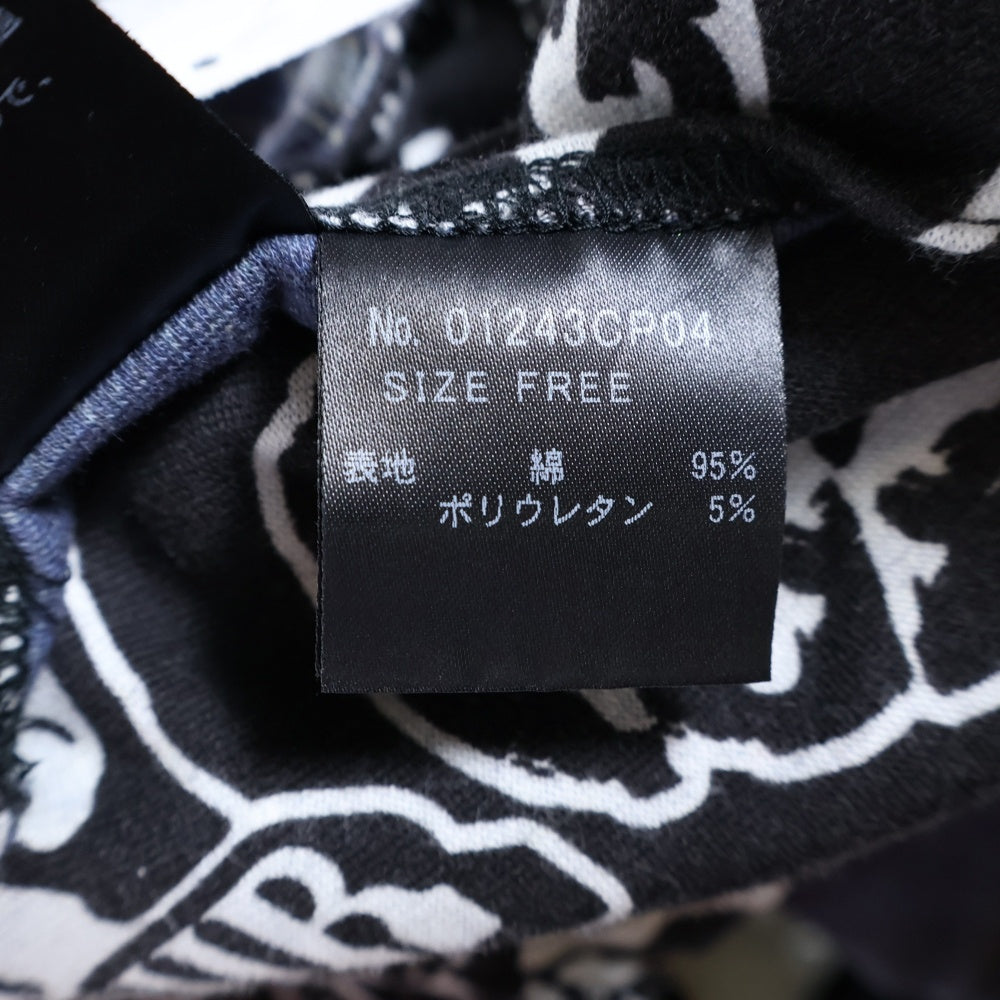 HYSTERIC GLAMOUR(ヒステリックグラマー) SUPER HYS柄 リバーシブルスウェットパンツ ブルー/ブラック レディース 01243CP04