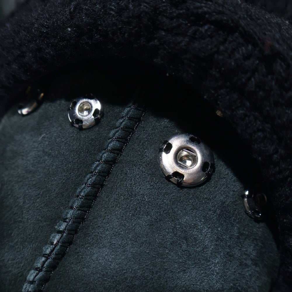 TAO COMME des GARCONS(タオコムデギャルソン) ×UGG CLASSIC MINI アグ クラシックミニ ニットドッキングブーツ ブラック レディース US7/24cm TJ-K101