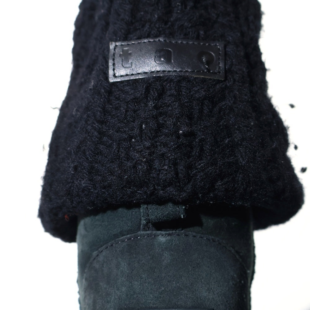 TAO COMME des GARCONS(タオコムデギャルソン) ×UGG CLASSIC MINI アグ クラシックミニ ニットドッキングブーツ ブラック レディース US7/24cm TJ-K101