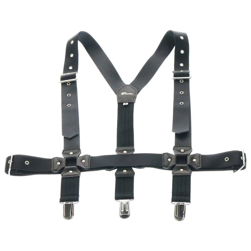 NOIR KEI NINOMIYA(ノワール ケイニノミヤ) レザーパーツ サスペンダー ハーネス ブラック レディース