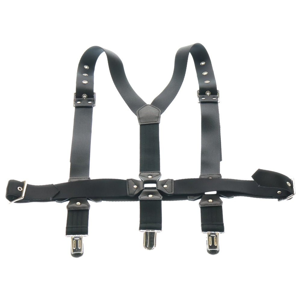 NOIR KEI NINOMIYA(ノワール ケイニノミヤ) レザーパーツ サスペンダー ハーネス ブラック レディース