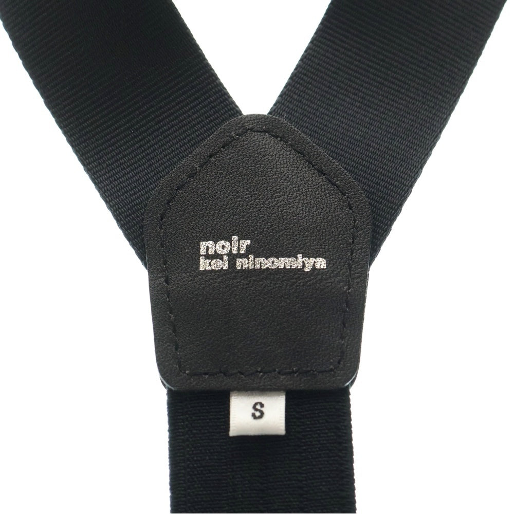 NOIR KEI NINOMIYA(ノワール ケイニノミヤ) レザーパーツ サスペンダー ハーネス ブラック レディース