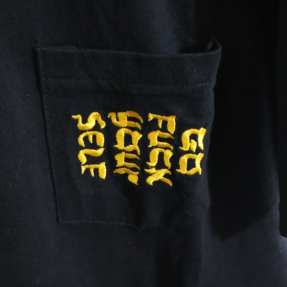 SUPREME(シュプリーム) 17SS Go Fuck Yourself Pocket Tee 胸刺繍 ポケットTシャツ 半袖クルーネックカットソー ブラック