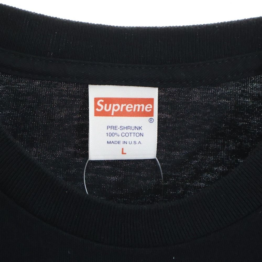 SUPREME(シュプリーム) 17SS Go Fuck Yourself Pocket Tee 胸刺繍 ポケットTシャツ 半袖クルーネックカットソー ブラック