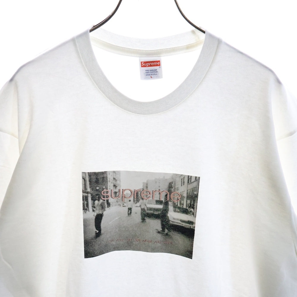 SUPREME(シュプリーム) 24SS Crew 96 Tee クルー フロントプリントTシャツ 半袖クルーネックカットソー ホワイト