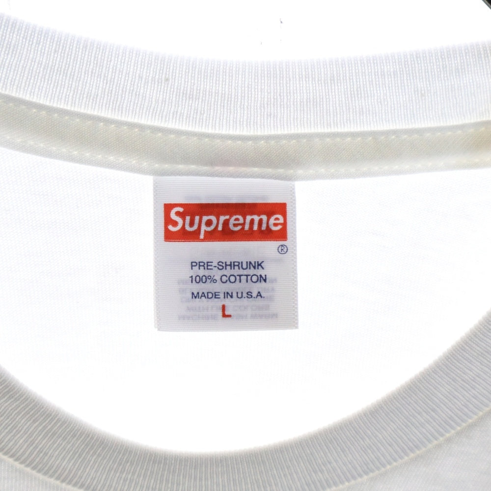 SUPREME(シュプリーム) 24SS Crew 96 Tee クルー フロントプリントTシャツ 半袖クルーネックカットソー ホワイト