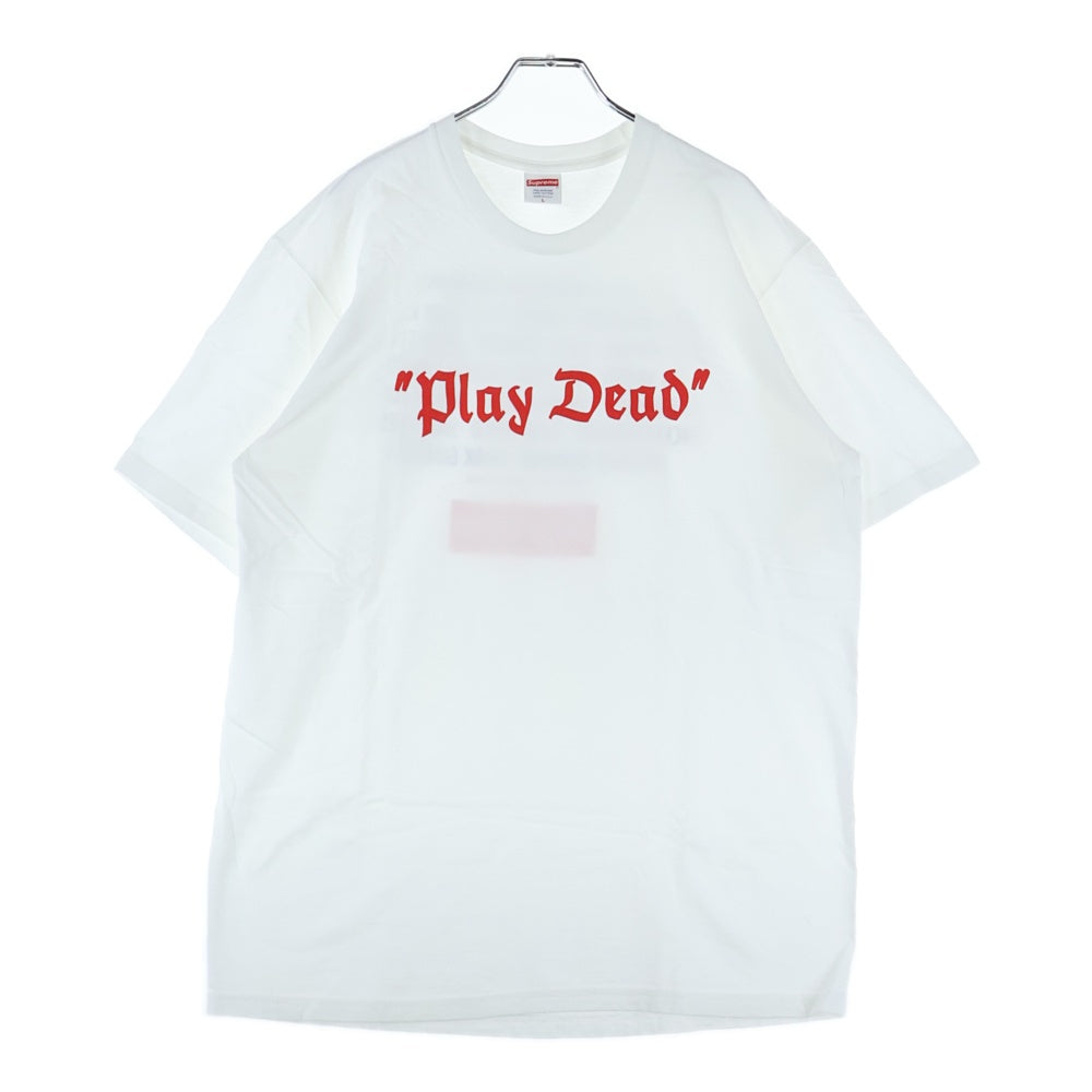 SUPREME(シュプリーム) 22AW Play Dead Tee プレイデッド 両面プリントTシャツ 半袖クルーネックカットソー ホワイト