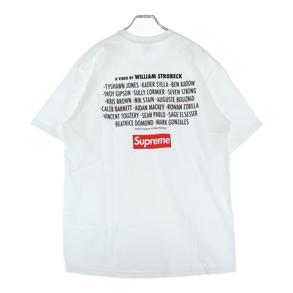 SUPREME(シュプリーム) 22AW Play Dead Tee プレイデッド 両面プリントTシャツ 半袖クルーネックカットソー ホワイト