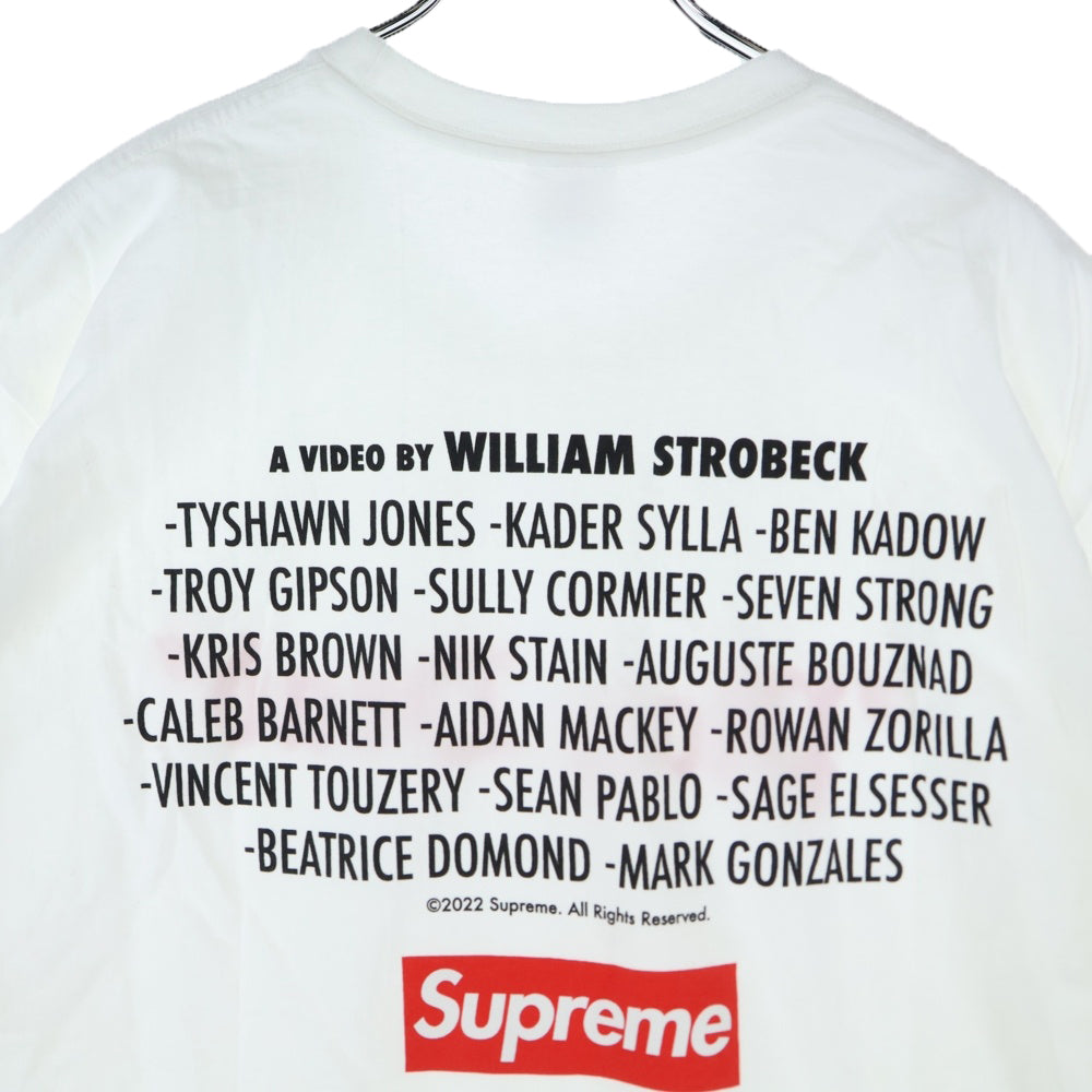 SUPREME(シュプリーム) 22AW Play Dead Tee プレイデッド 両面プリントTシャツ 半袖クルーネックカットソー ホワイト