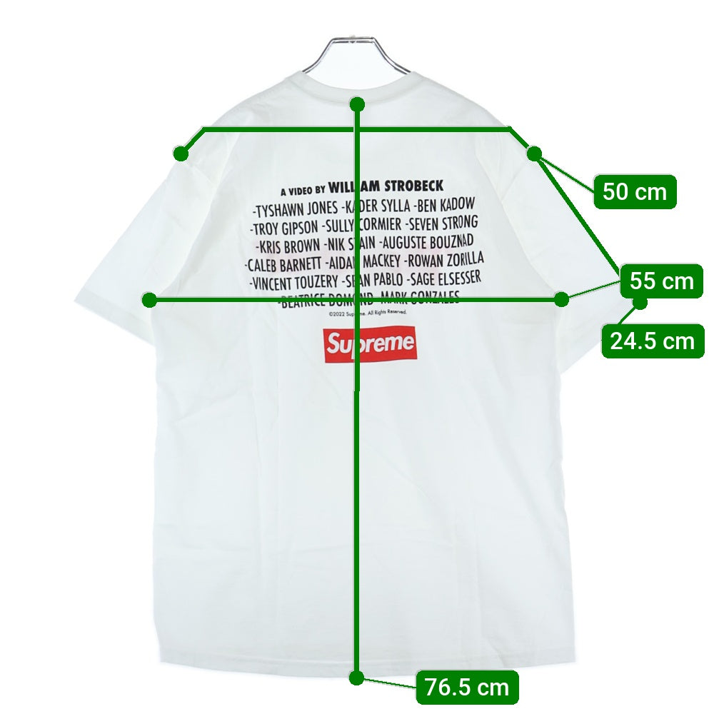SUPREME(シュプリーム) 22AW Play Dead Tee プレイデッド 両面プリントTシャツ 半袖クルーネックカットソー ホワイト
