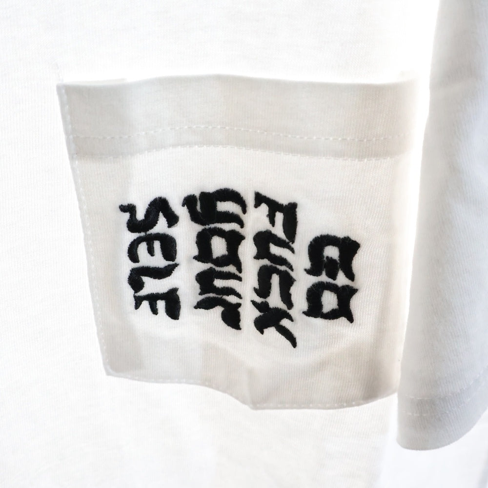 SUPREME(シュプリーム) 17SS Go Fuck Yourself Pocket Tee 胸刺繍 ポケットTシャツ 半袖クルーネックカットソー ホワイト