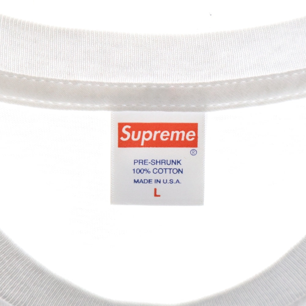 SUPREME(シュプリーム) 17SS Go Fuck Yourself Pocket Tee 胸刺繍 ポケットTシャツ 半袖クルーネックカットソー ホワイト
