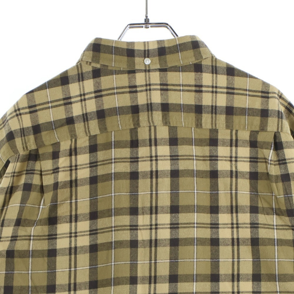 SUPREME(シュプリーム) 24AW Plaid Flannel Shirt プレイドフランネルシャツ 長袖ボタンダウンシャツ イエロー