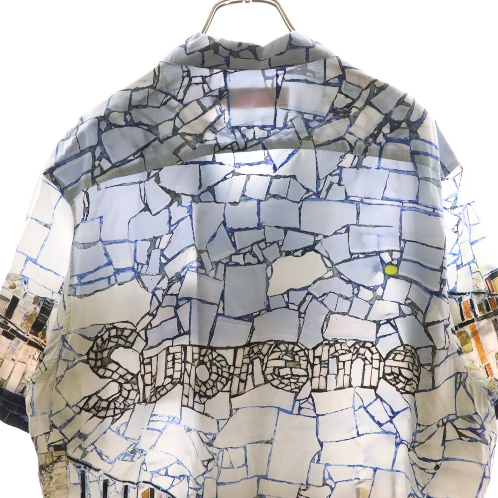 SUPREME(シュプリーム) 24SS Mosaic S/S Shirt モザイク総柄 半袖オープンカラーシャツ マルチカラー