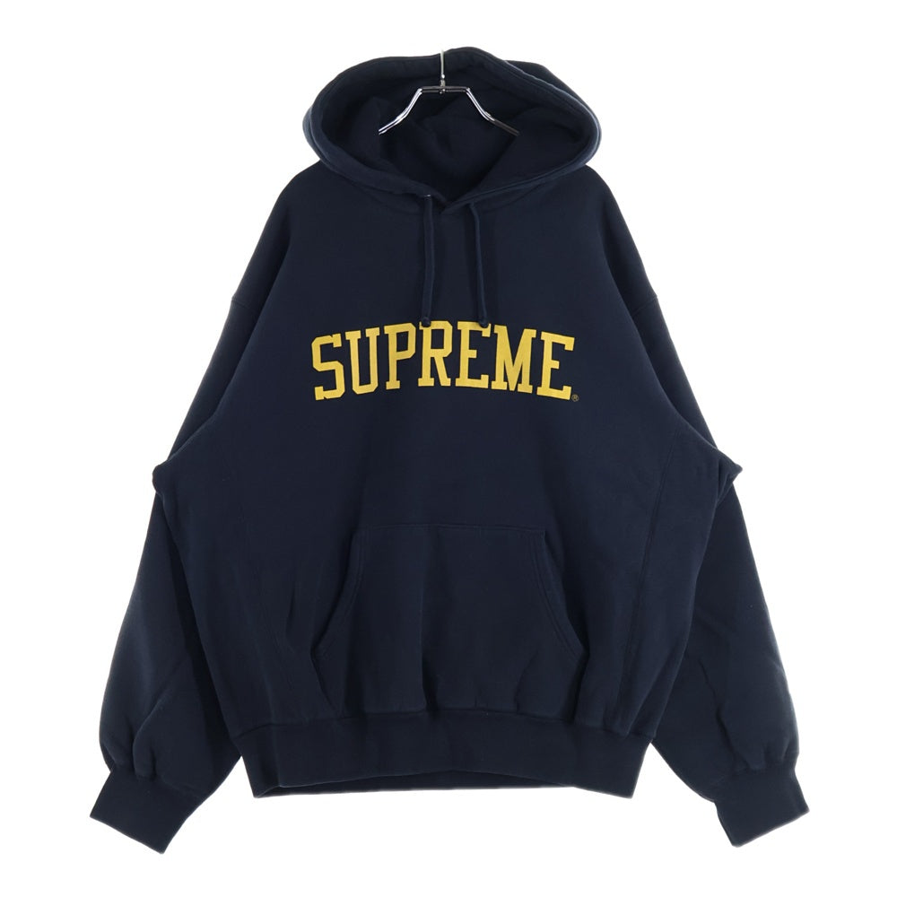 SUPREME(シュプリーム) 23AW Varsity Hooded Sweatshirt バーシティロゴ スウェットプルオーバーパーカー ブラック