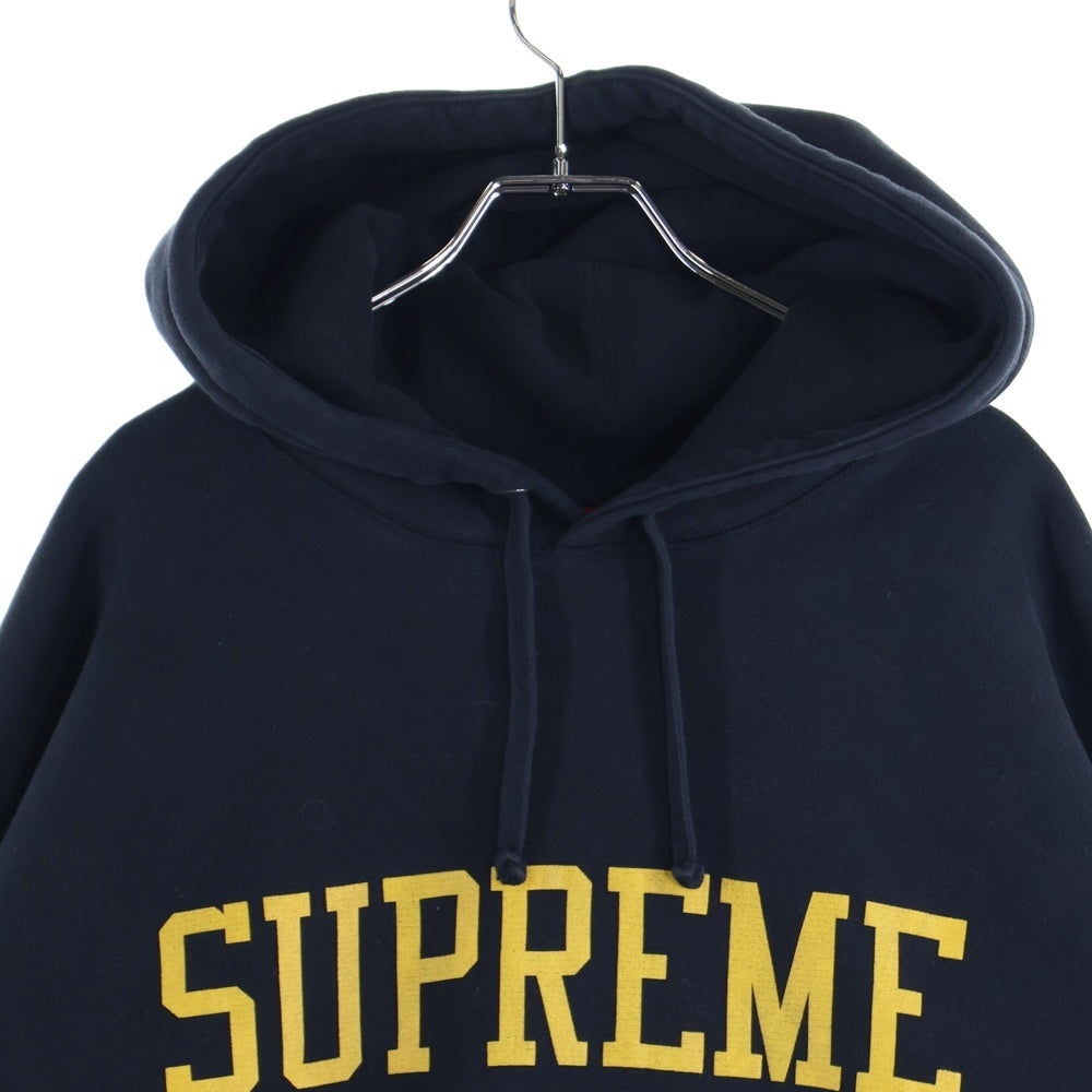 SUPREME(シュプリーム) 23AW Varsity Hooded Sweatshirt バーシティロゴ スウェットプルオーバーパーカー ブラック