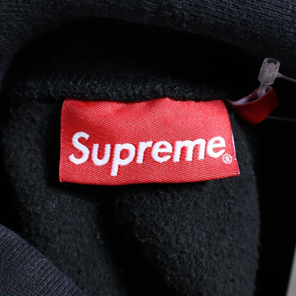 SUPREME(シュプリーム) 23AW Varsity Hooded Sweatshirt バーシティロゴ スウェットプルオーバーパーカー ブラック