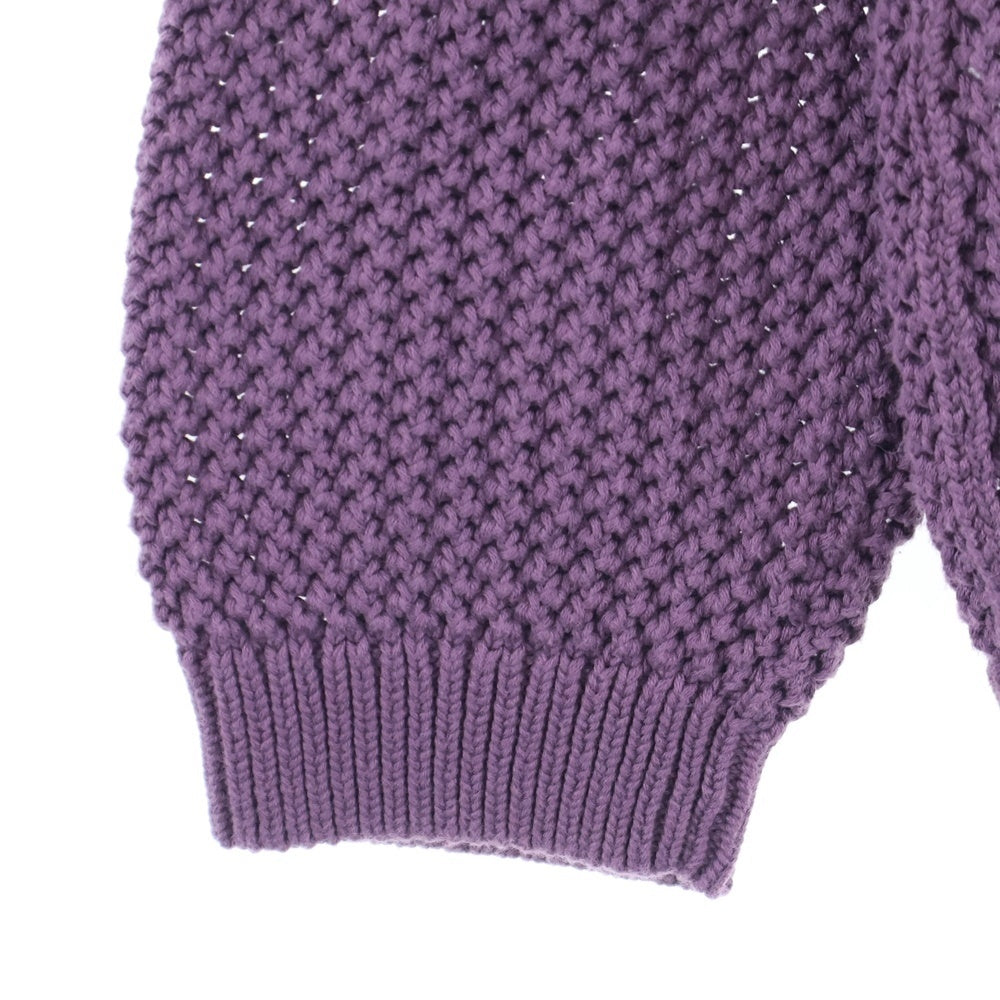 SUPREME(シュプリーム) 22SS Open Knit Small Box Sweater スモールボックスロゴ オープンニット 長袖クルーネックセーター パープル