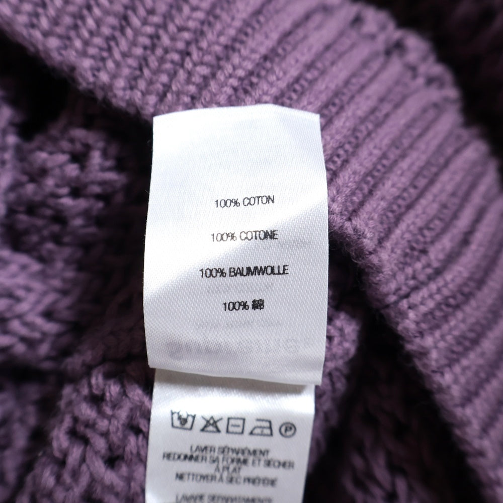 SUPREME(シュプリーム) 22SS Open Knit Small Box Sweater スモールボックスロゴ オープンニット 長袖クルーネックセーター パープル