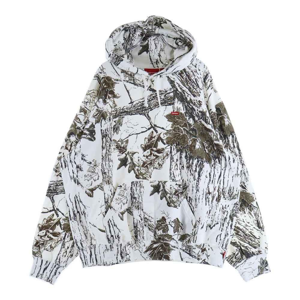 SUPREME(シュプリーム) 24SS Small Box Hooded Sweatshirt Snow Camo スノーカモ スモールボックスロゴ スウェットプルオーバーパーカーフーディー ホワイト/カーキ