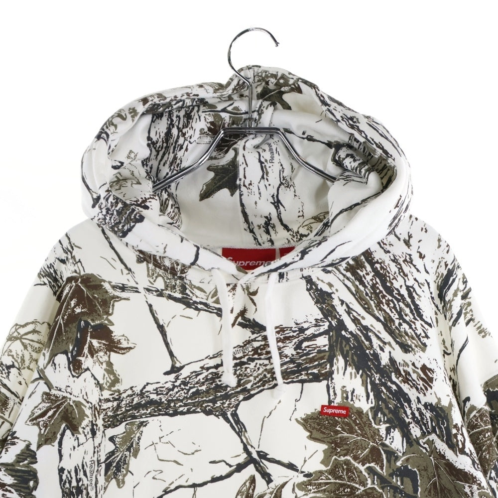 SUPREME(シュプリーム) 24SS Small Box Hooded Sweatshirt Snow Camo スノーカモ スモールボックスロゴ スウェットプルオーバーパーカーフーディー ホワイト/カーキ
