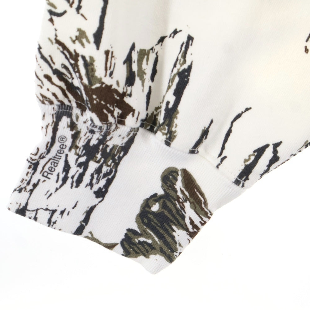 SUPREME(シュプリーム) 24SS Small Box Hooded Sweatshirt Snow Camo スノーカモ スモールボックスロゴ スウェットプルオーバーパーカーフーディー ホワイト/カーキ
