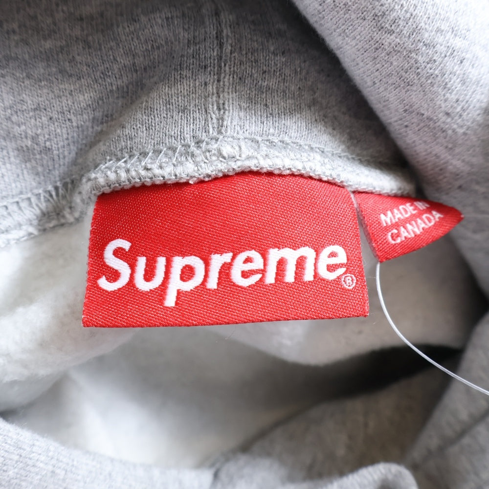 SUPREME(シュプリーム) 19SS Tag Logo Hooded Sweatshirt タグロゴ刺繍 スウェットプルオーバーパーカー フーディー グレー