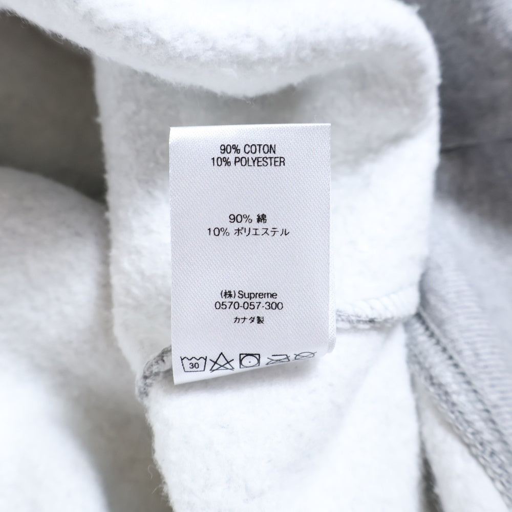 SUPREME(シュプリーム) 19SS Tag Logo Hooded Sweatshirt タグロゴ刺繍 スウェットプルオーバーパーカー フーディー グレー