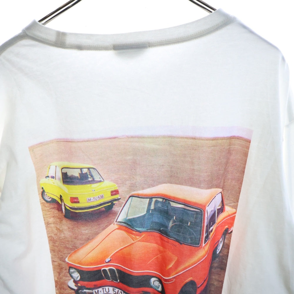 KITH(キス) ×BMW Crowd Favorite Long Sleeve Vintage Tee ビーエムダブリュー クラウド フェイバリット 両面プリント ヴィンテージ 長袖Tシャツ ホワイト KHM030778