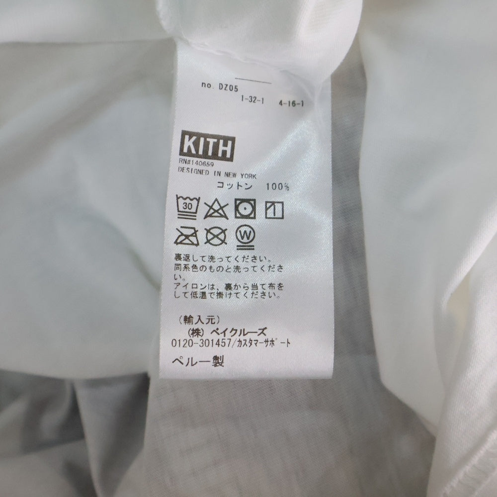KITH(キス) ×BMW Crowd Favorite Long Sleeve Vintage Tee ビーエムダブリュー クラウド フェイバリット 両面プリント ヴィンテージ 長袖Tシャツ ホワイト KHM030778