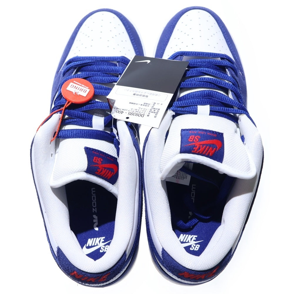 NIKE SB(ナイキエスビー) DUNK LOW PRO PRM LOS ANGELES DODGERS ダンク ロサンゼルス ドジャーズ ローカット スニーカー ホワイト/ブルー US10/28cm DO9395-400