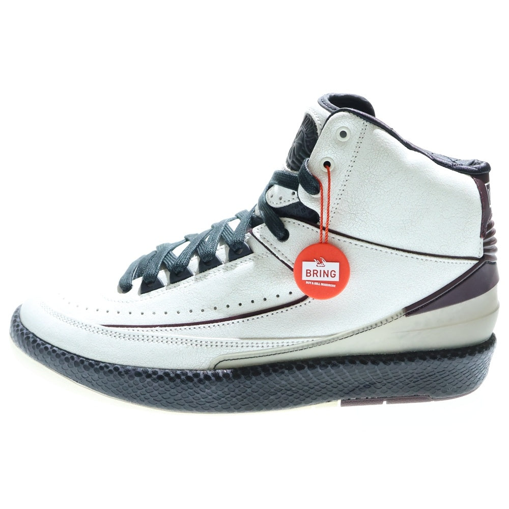 NIKE(ナイキ) ×A MA MANIERE AIR JORDAN 2 RETRO SP ア マ マニエール エアジョーダン 2 レトロ ハイカットスニーカー ホワイト/バーガンディ US10/28cm DO7216-100