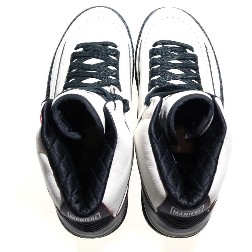 NIKE(ナイキ) ×A MA MANIERE AIR JORDAN 2 RETRO SP ア マ マニエール エアジョーダン 2 レトロ ハイカットスニーカー ホワイト/バーガンディ US10/28cm DO7216-100
